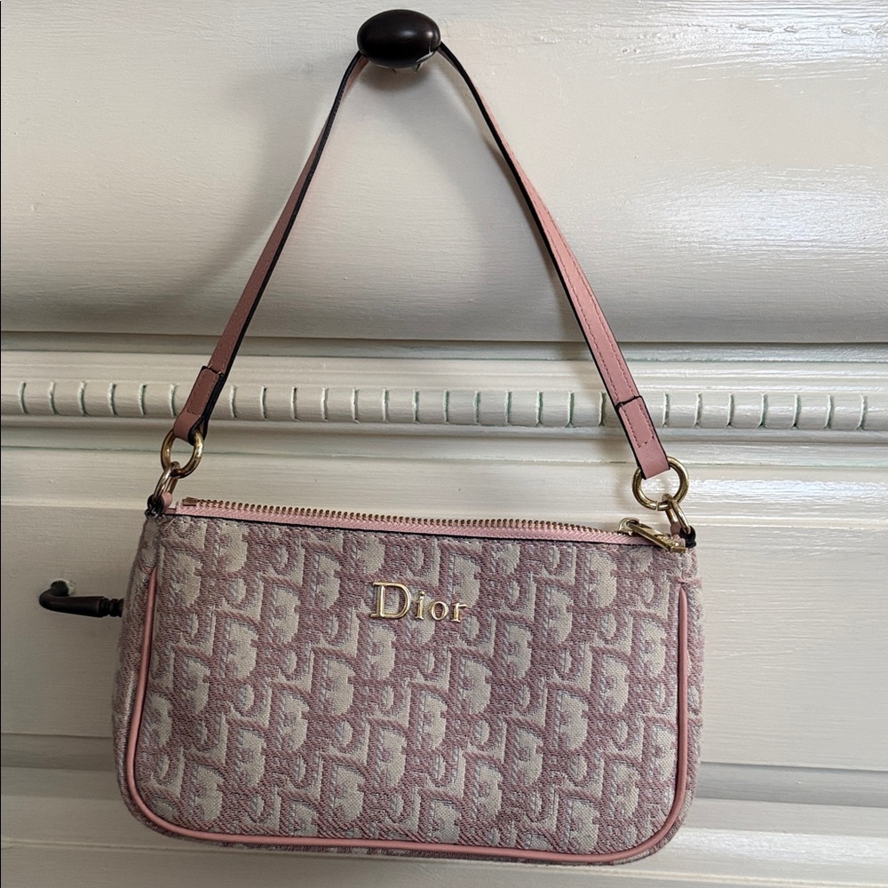 Dior Pink Patterned Clutch